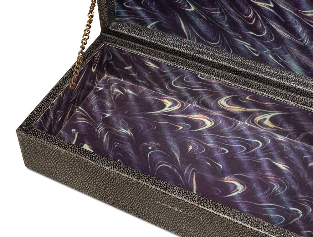 Sarreid Ltd - Gatsburg, Shagreen Box, Ant.Grey S/2 - 54078-1 veiw 10