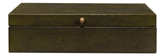 Sarreid Ltd - Gatsburg Shagreen Box, Leaf, Set Of 2 - 54078-3 veiw 2