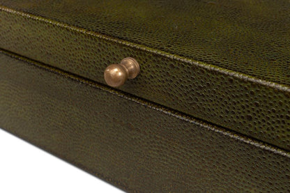 Sarreid Ltd - Gatsburg Shagreen Box, Leaf, Set Of 2 - 54078-3 veiw 6