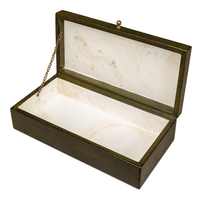 Sarreid Ltd - Gatsburg Shagreen Box, Leaf, Set Of 2 - 54078-3 veiw 10