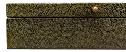 Sarreid Ltd - Gatsburg Shagreen Box, Leaf, Set Of 2 - 54078-3 veiw 12