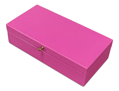 Sarreid Ltd - Gatsburg Shagreen Box, Pink, Set Of 2 - 54078-PINK veiw 5