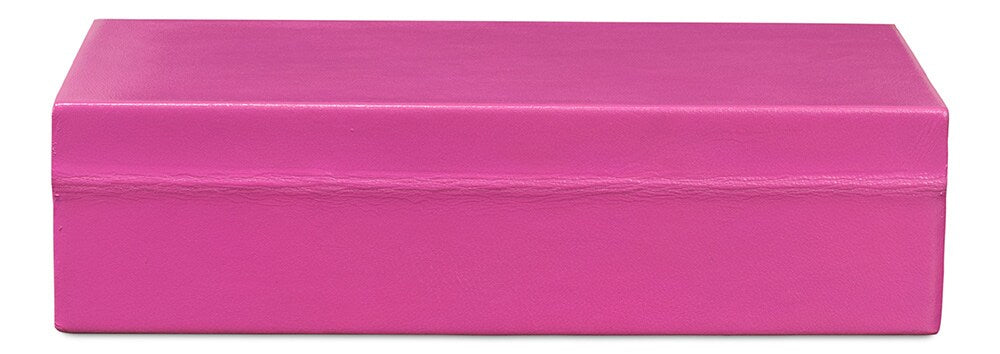 Sarreid Ltd - Gatsburg Shagreen Box, Pink, Set Of 2 - 54078-PINK veiw 7