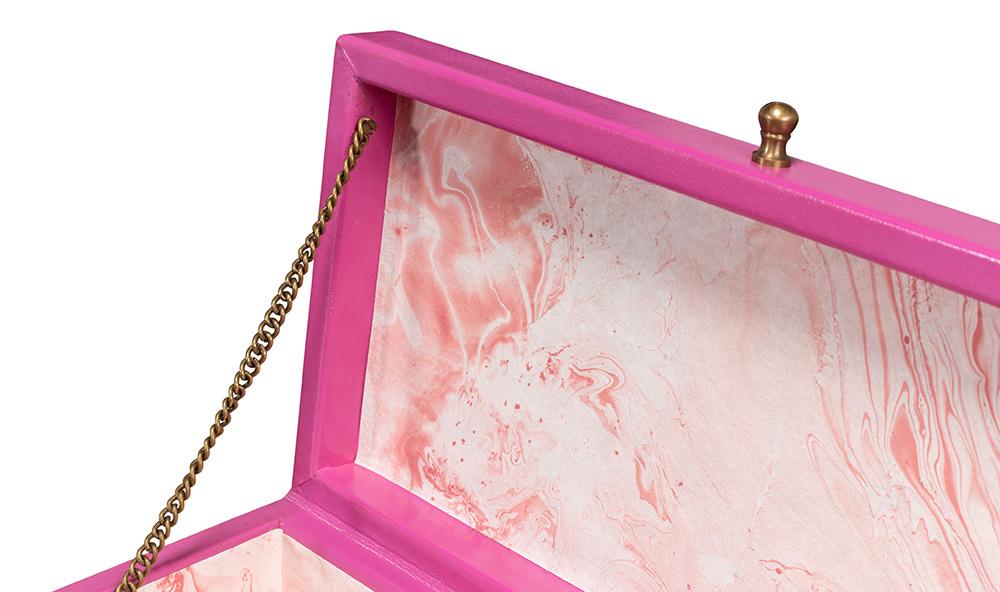 Sarreid Ltd - Gatsburg Shagreen Box, Pink, Set Of 2 - 54078-PINK veiw 11