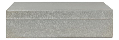 Sarreid Ltd - Gatsburg Shagreen Box, Storm Grey, S/2 - 54078-2 veiw 7