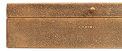 Sarreid Ltd - Gatsburg Shagreen Box, Tawny Brown, S/2 - 54078-5 veiw 12