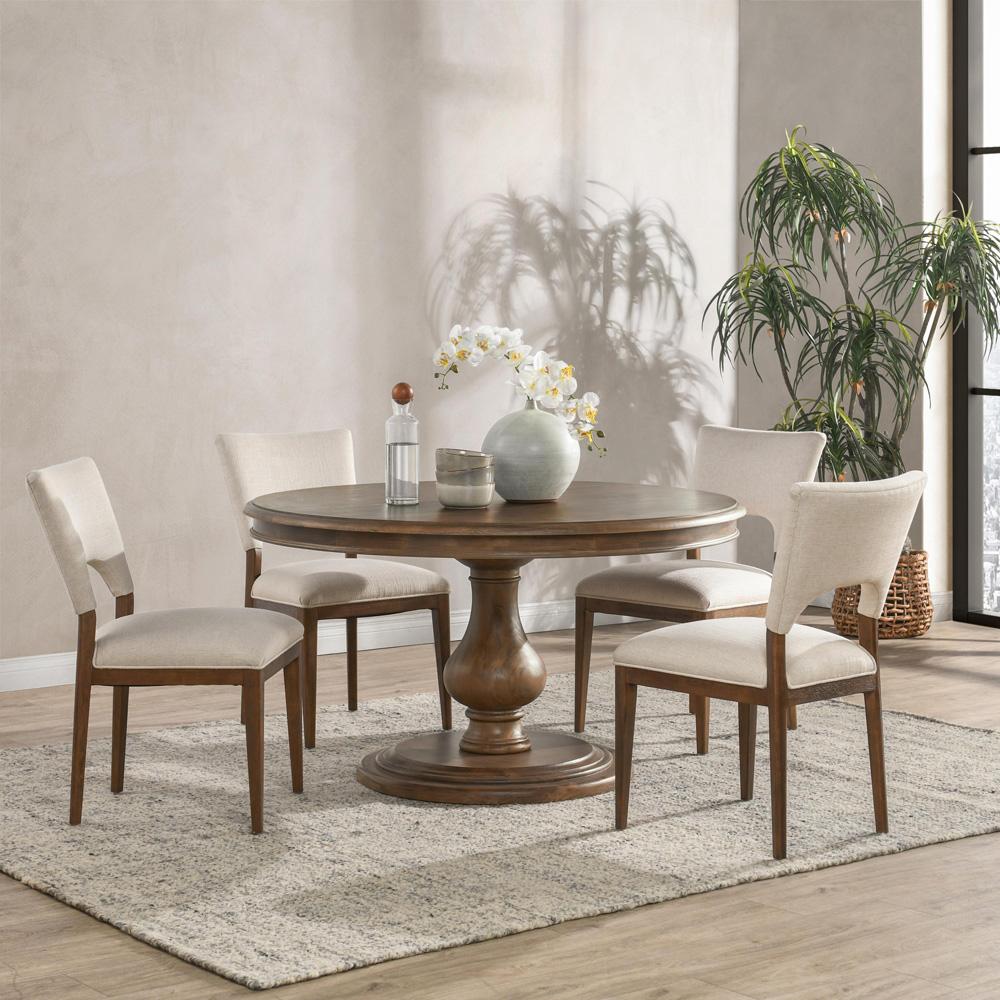 Kosas Home - Adrienne 54in Round Dining Table  in Brown - 51031095 veiw 3