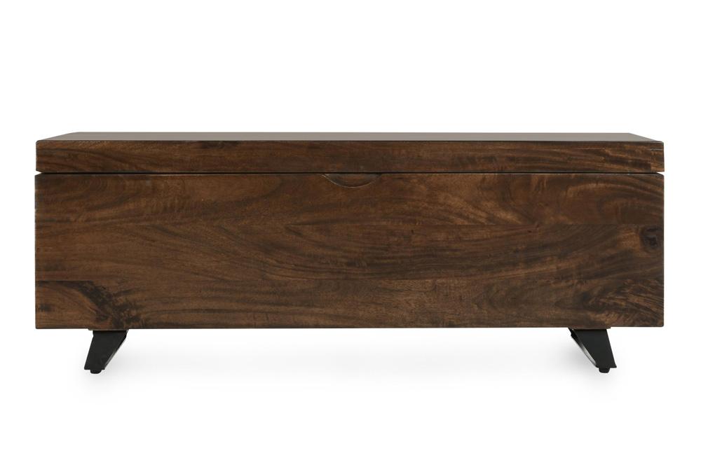Kosas Home - Axis 46in Storage Trunk Dark Brown - 52005585 veiw 2