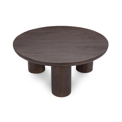Kosas Home - Beau Solid Wood Round Brown Coffee Table - 51011925 veiw 2
