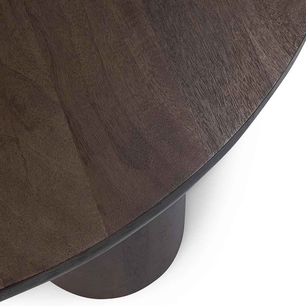 Kosas Home - Beau Solid Wood Round Brown Coffee Table - 51011925 veiw 3