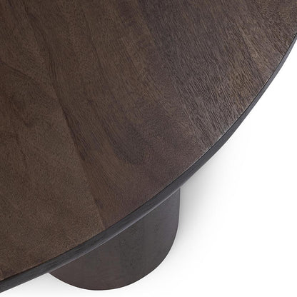 Kosas Home - Beau Solid Wood Round Brown Coffee Table - 51011925 veiw 3