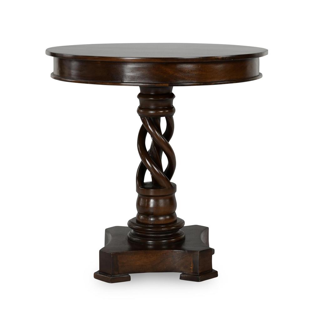 Kosas Home - Bella Mango Wood 30in Round Table in Dark Brown - 51005947 veiw 1
