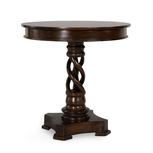 Kosas Home - Bella Mango Wood 30in Round Table in Dark Brown - 51005947 veiw 2