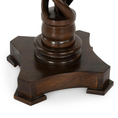 Kosas Home - Bella Mango Wood 30in Round Table in Dark Brown - 51005947 veiw 5