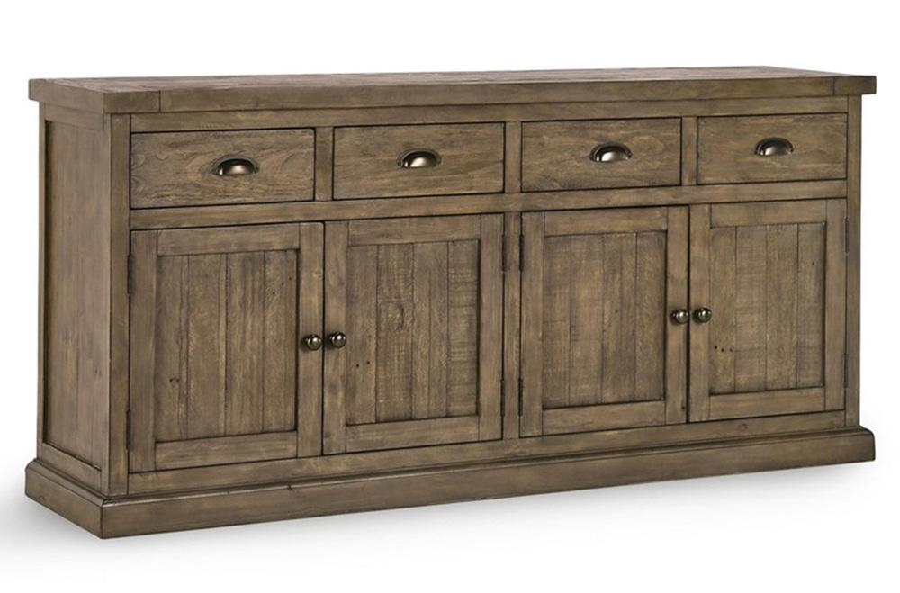 Kosas Home - Caleb Reclaimed Pine 4 Drawer 4 Door Sideboard in Brown - 52003805 veiw 1