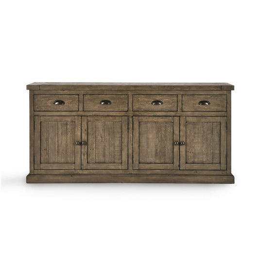 Kosas Home - Caleb Reclaimed Pine 4 Drawer 4 Door Sideboard in Brown - 52003805 veiw 2