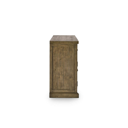 Kosas Home - Caleb Reclaimed Pine 4 Drawer 4 Door Sideboard in Brown - 52003805 veiw 3