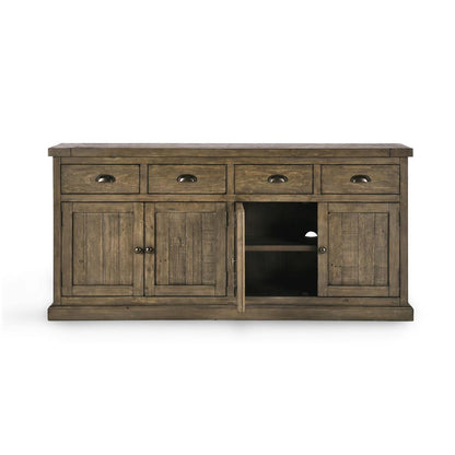 Kosas Home - Caleb Reclaimed Pine 4 Drawer 4 Door Sideboard in Brown - 52003805 veiw 4