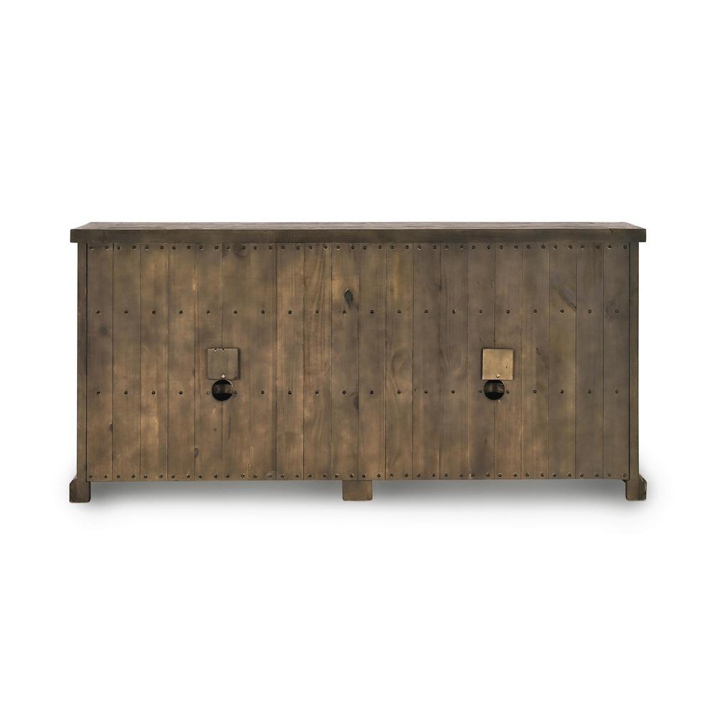 Kosas Home - Caleb Reclaimed Pine 4 Drawer 4 Door Sideboard in Brown - 52003805 veiw 5