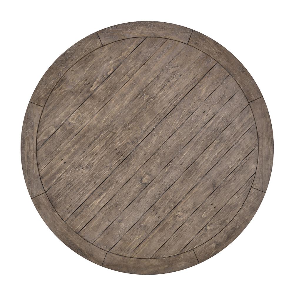 Kosas Home - Caleb Reclaimed Pine Round Dining Table in Brown - 51030183 veiw 3