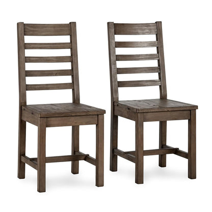 Kosas Home - Caleb  Reclaimed Pine Wood Dining Chair Distressed Brown Set of 2 - 53051679 veiw 1