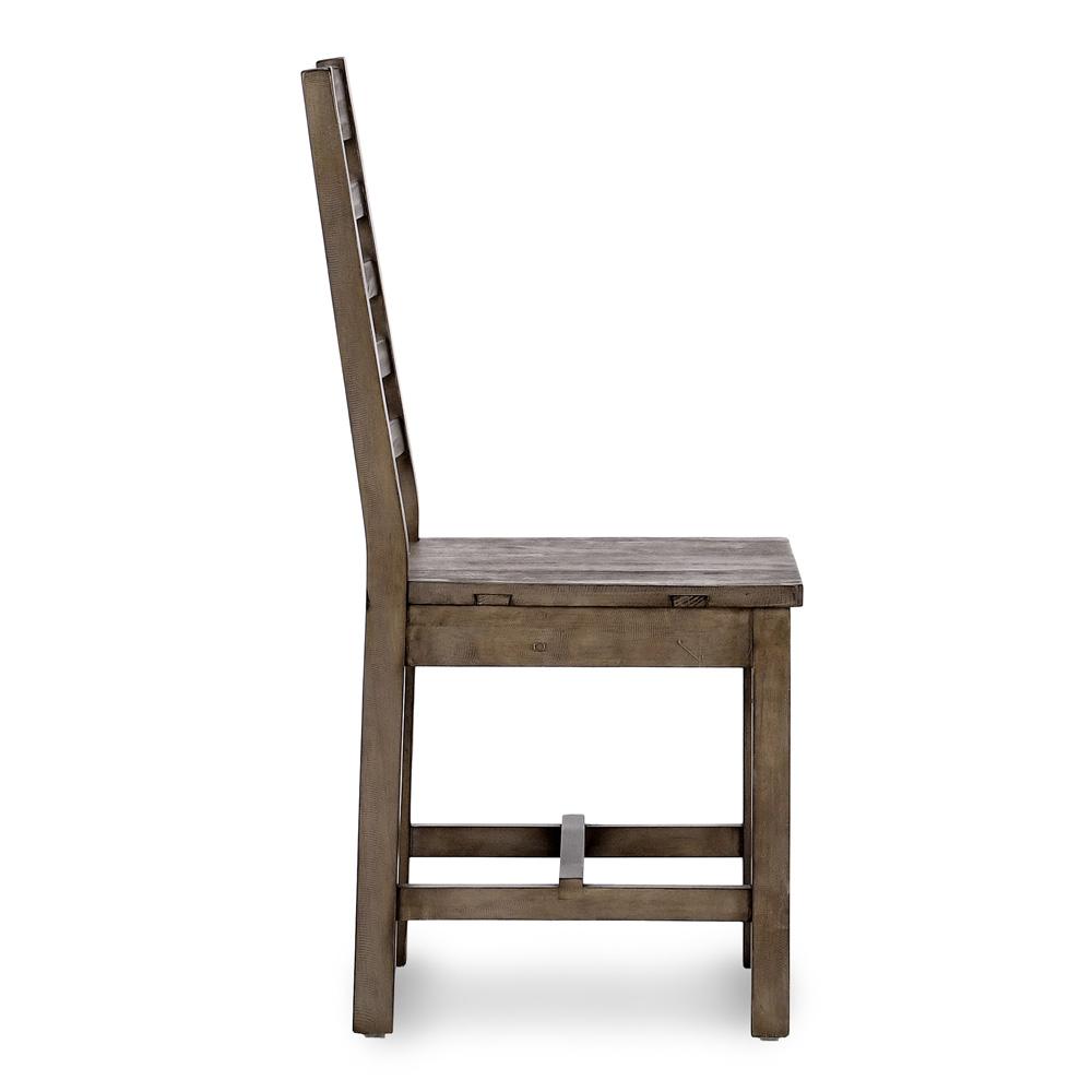 Kosas Home - Caleb  Reclaimed Pine Wood Dining Chair Distressed Brown Set of 2 - 53051679 veiw 3