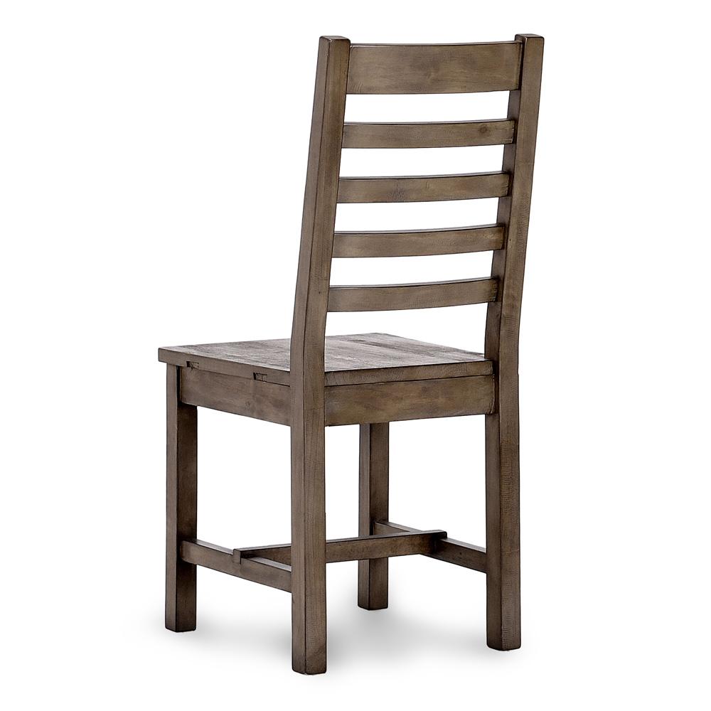 Kosas Home - Caleb  Reclaimed Pine Wood Dining Chair Distressed Brown Set of 2 - 53051679 veiw 4