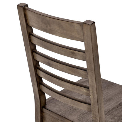 Kosas Home - Caleb  Reclaimed Pine Wood Dining Chair Distressed Brown Set of 2 - 53051679 veiw 5