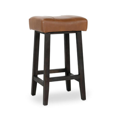 Kosas Home - Laurie Backless Counterstool 26in  Caramel - PL23543 veiw 2
