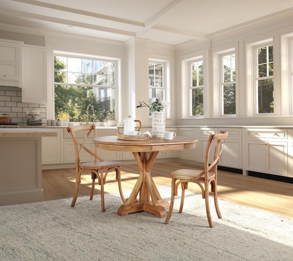 Kosas Home - Maxwell Oval Pine Wood Dining Table in Natural Finish - 51031574 veiw 6