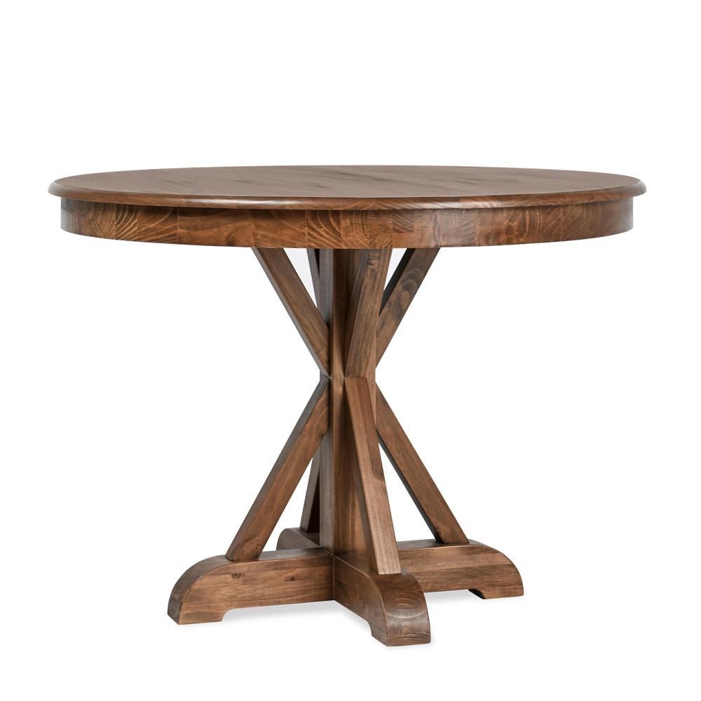 Kosas Home - Maxwell 42in Round Pine Wood Dining Table in Brown Finish  - 51031575 veiw 1
