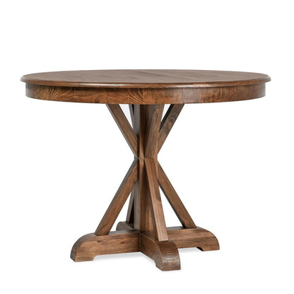 Kosas Home - Maxwell 42in Round Pine Wood Dining Table in Brown Finish  - 51031575 veiw 1