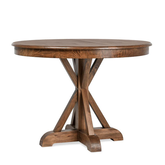 Kosas Home - Maxwell 42in Round Pine Wood Dining Table in Brown Finish  - 51031575 veiw 1