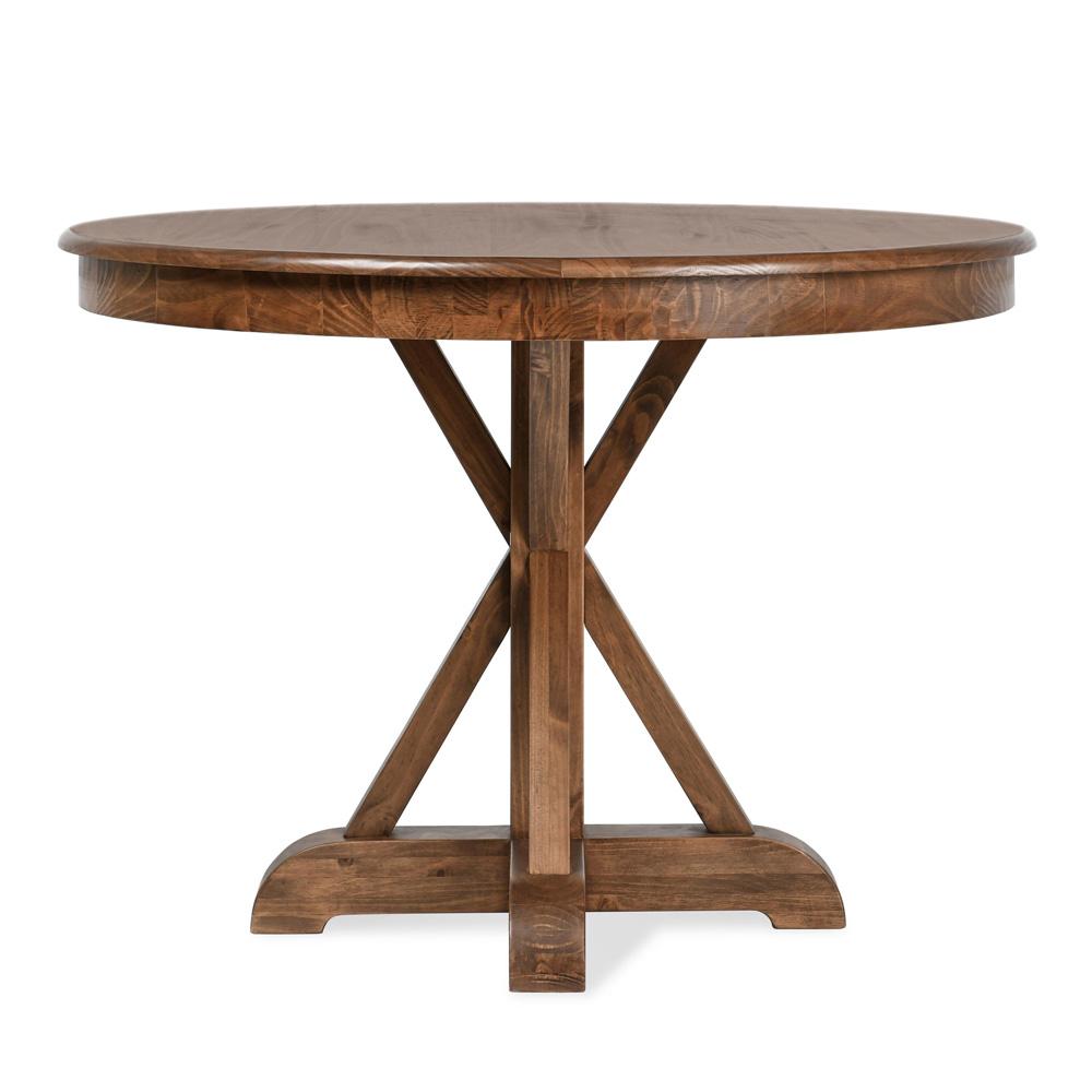 Kosas Home - Maxwell 42in Round Pine Wood Dining Table in Brown Finish  - 51031575 veiw 2