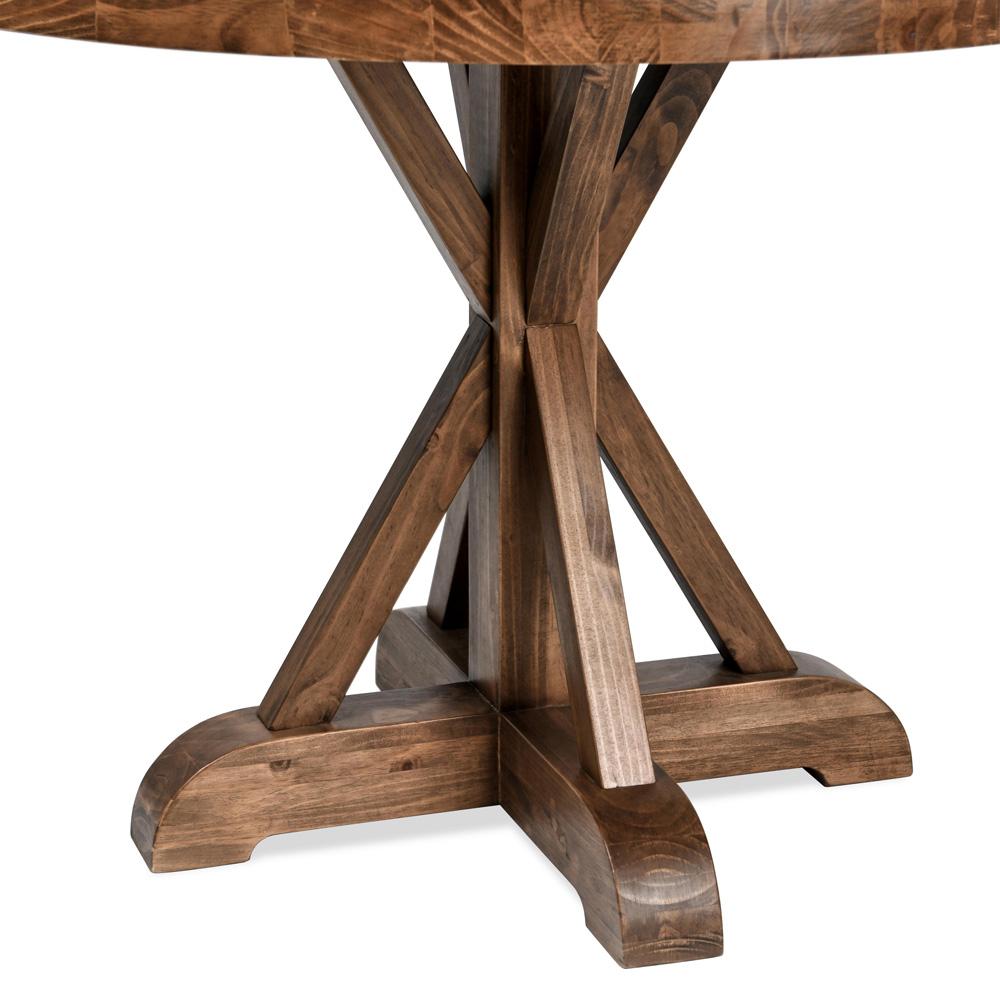 Kosas Home - Maxwell 42in Round Pine Wood Dining Table in Brown Finish  - 51031575 veiw 5