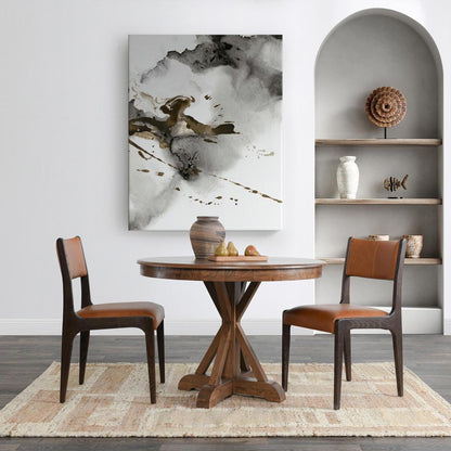 Kosas Home - Maxwell 42in Round Pine Wood Dining Table in Brown Finish  - 51031575 veiw 6