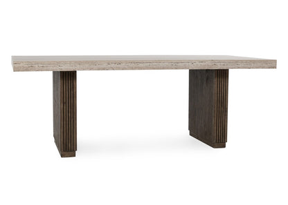 Kosas Home - Ollie 82in Travertine Laminate Dining Table in Brown - 51031606 veiw 1