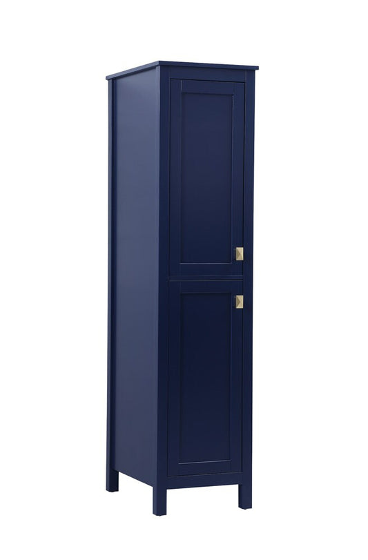Elegant Furniture & Lighting - Adian 16 Inch Wide Bathroom Linen Storage Freestanding Cabinet In Blue - SC011665BL veiw 2