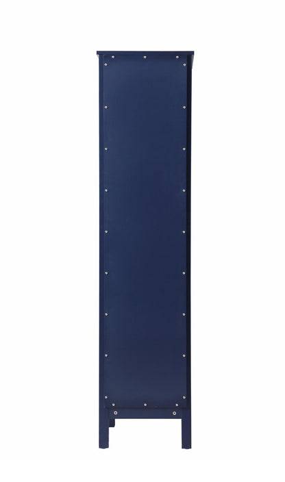 Elegant Furniture & Lighting - Adian 16 Inch Wide Bathroom Linen Storage Freestanding Cabinet In Blue - SC011665BL veiw 4