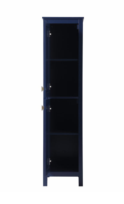 Elegant Furniture & Lighting - Adian 16 Inch Wide Bathroom Linen Storage Freestanding Cabinet In Blue - SC011665BL veiw 5
