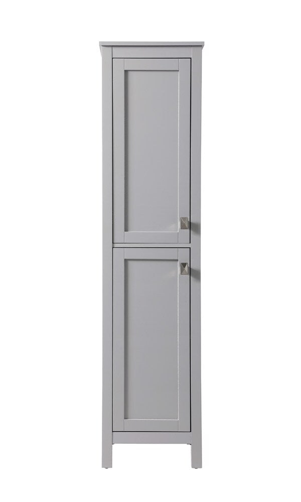 Elegant Furniture & Lighting - Adian 16 Inch Wide Bathroom Linen Storage Freestanding Cabinet In Grey - SC011665GR veiw 1