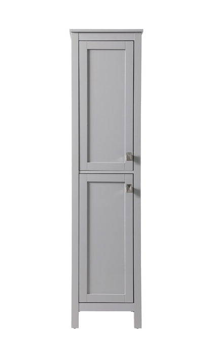 Elegant Furniture & Lighting - Adian 16 Inch Wide Bathroom Linen Storage Freestanding Cabinet In Grey - SC011665GR veiw 1
