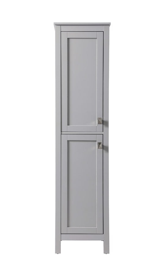Elegant Furniture & Lighting - Adian 16 Inch Wide Bathroom Linen Storage Freestanding Cabinet In Grey - SC011665GR veiw 1