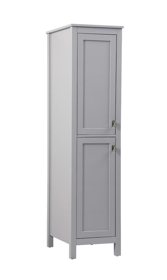 Elegant Furniture & Lighting - Adian 16 Inch Wide Bathroom Linen Storage Freestanding Cabinet In Grey - SC011665GR veiw 2