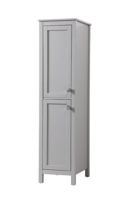 Elegant Furniture & Lighting - Adian 16 Inch Wide Bathroom Linen Storage Freestanding Cabinet In Grey - SC011665GR veiw 3
