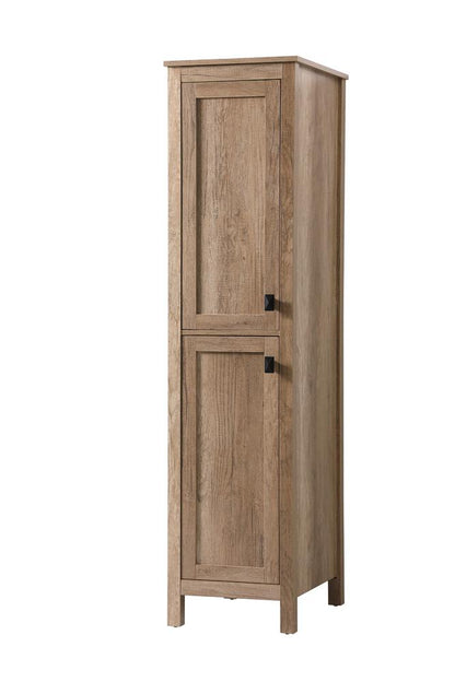 Elegant Furniture & Lighting - Adian 16 Inch Wide Bathroom Linen Storage Freestanding Cabinet In Natural Oak - SC011665NT veiw 3