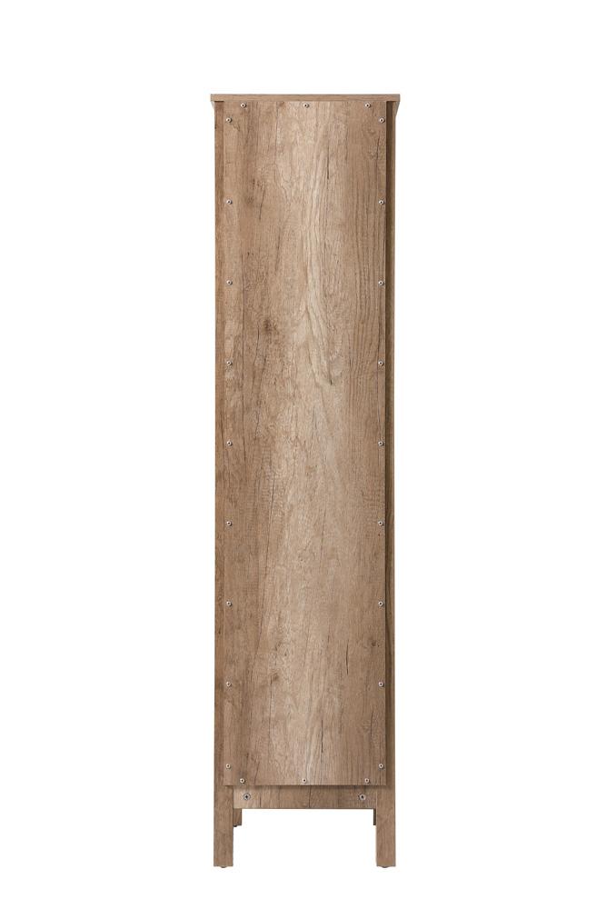 Elegant Furniture & Lighting - Adian 16 Inch Wide Bathroom Linen Storage Freestanding Cabinet In Natural Oak - SC011665NT veiw 4