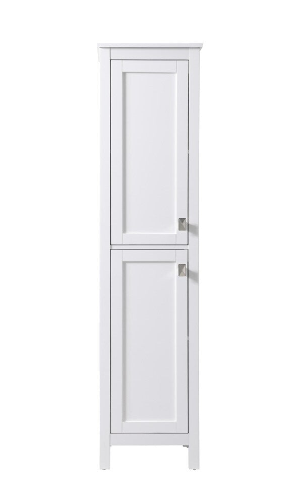 Elegant Furniture & Lighting - Adian 16 Inch Wide Bathroom Linen Storage Freestanding Cabinet In White - SC011665WH veiw 1