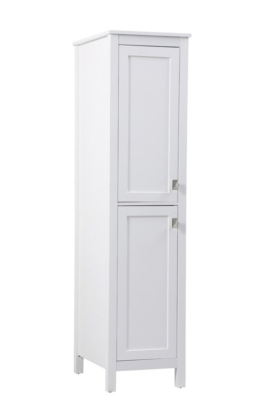 Elegant Furniture & Lighting - Adian 16 Inch Wide Bathroom Linen Storage Freestanding Cabinet In White - SC011665WH veiw 2