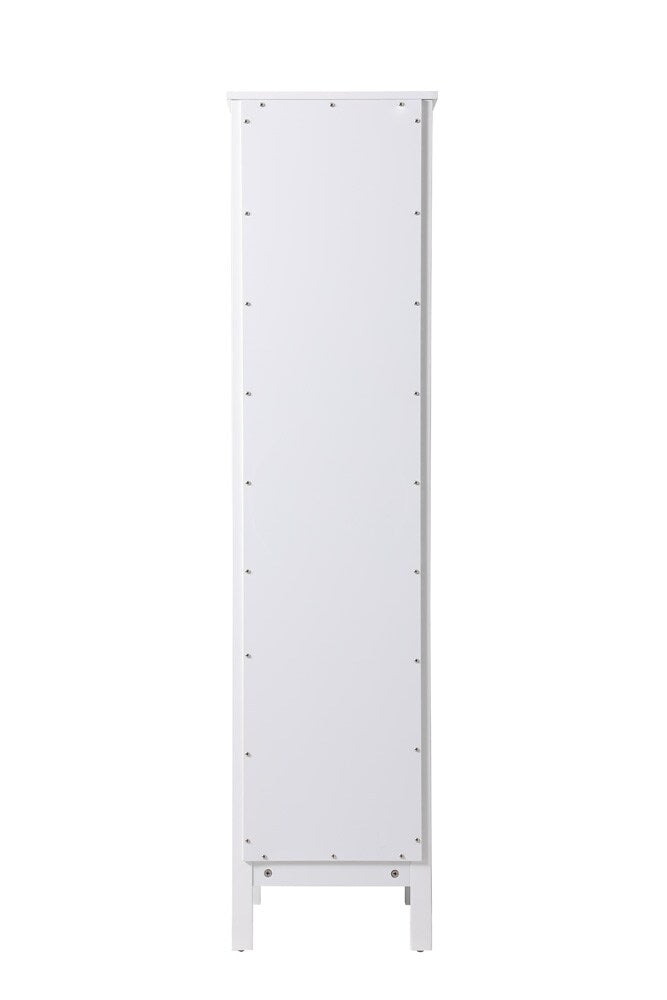 Elegant Furniture & Lighting - Adian 16 Inch Wide Bathroom Linen Storage Freestanding Cabinet In White - SC011665WH veiw 4